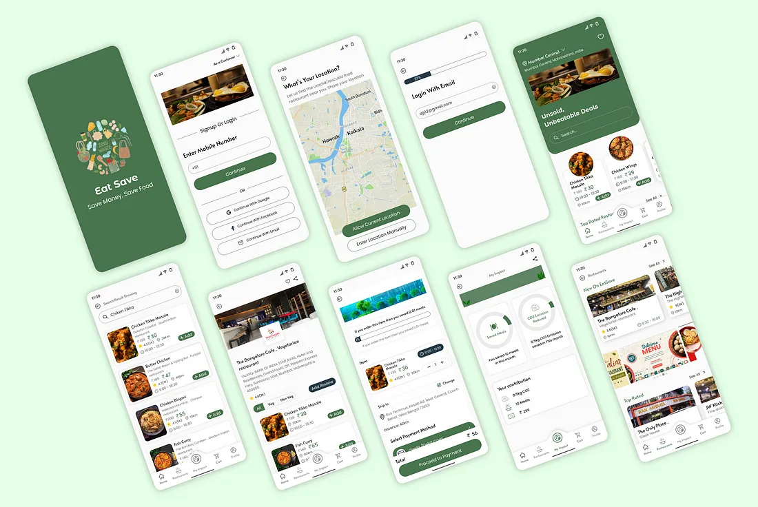 From Surplus to Savings: A Mobile App for Restaurant Food Waste — UX/UI Case Study